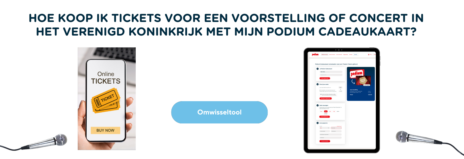 Omwisseltool Theatre Tokens - Podium Cadeaukaart